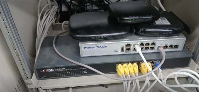 제주 원정보기술 UTM 방화벽과 스위칭허브 인터넷 구성